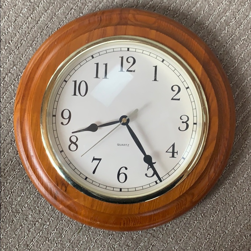Wooden clock